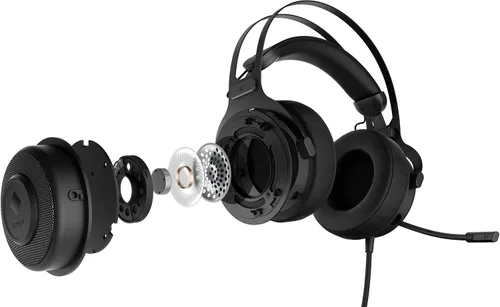 Vista 11 de HP OMEN Blast Headset Auriculares para juegos con micrófono retráctil con cancelación de ruido y sonido envolvente 7.1 Auriculares
