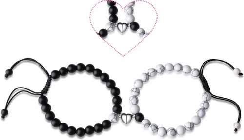 Vista 8 de XIANNVXI Pulseras para Parejas Pulseras a Juego para Él y Ella Pulseras para Regalos de Pareja