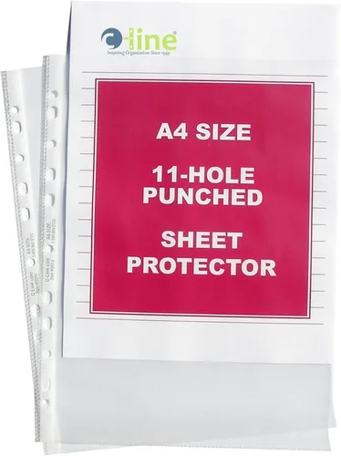 Vista 9 de C-Line Protectores de hojas A4 pesados, transparentes, 50/caja (08013)