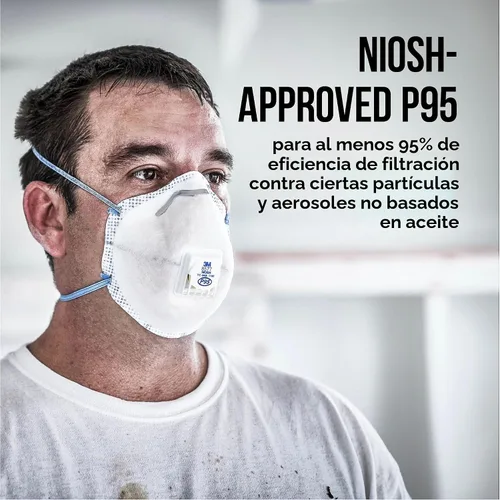 Vista 2 de Respirador 3M -PS con válvula para olores químicos