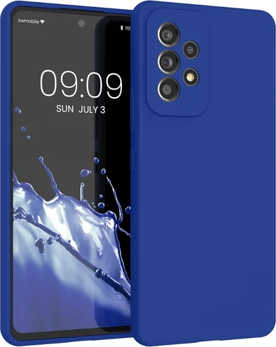 Vista 173 de kwmobile Funda Compatible con Samsung Galaxy A14 5G - Funda de teléfono de TPU y silicona con acabado suave - Verde Lima