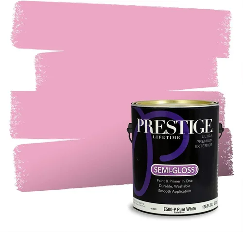 Vista 513 de Prestige Paints Pintura exterior e imprimación en uno, 1 galón, plano, coincidencia comparable de Valspar* Amber Rose*