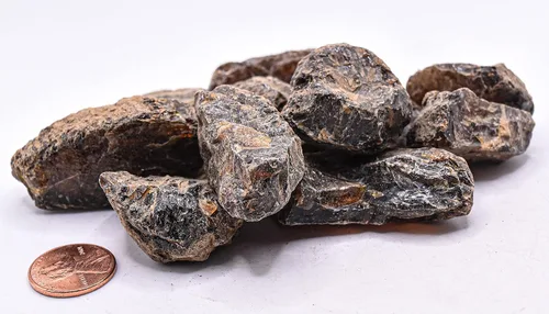 Vista 4 de HQRP 5 piezas de piedras en bruto ámbar negro miel natural fosilizado árbol resina piedras preciosas fósiles cristales minerales - Indonesia