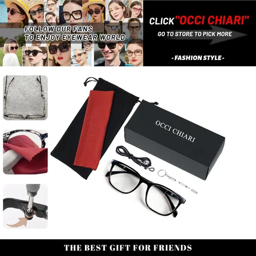 Vista 6 de OCCI CHIARI Gafas de lectura cuadradas grandes para mujer