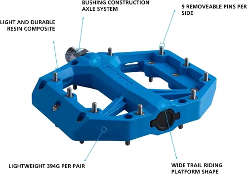 Vista 4 de SHIMANO PD-GR400 Pedal plano, azul