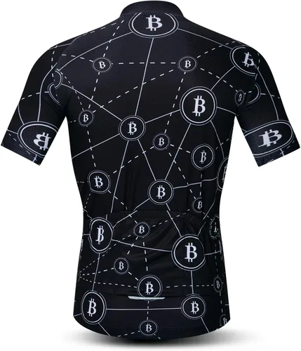 Vista 80 de Weimostar Hombre Ciclismo Jersey Manga Corta Bicicleta Ropa Multicolor Diamante