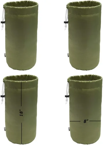 Vista 21 de Bolsa de saco, resistente al agua, con cordón duradero, paquete de 4