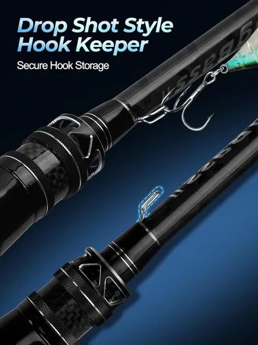 Vista 6 de Jenseits 6-12Ft Fishing Rod, 2 & 3-Piece Spinning & Casting Pole