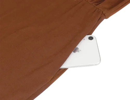 Vista 4 de Moyabo vestido lápiz informal de oficina con mangas 34 y cuello redondo para mujer