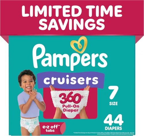 Vista 29 de Pampers Cruisers 360 Pañales - Talla 3, 26 unidades, pañales desechables para bebé, ajuste sin huecos