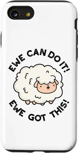 Vista 13 de iPhone 15 Ewe Can Do It Ewe Got This Funny Sheep Pun Case