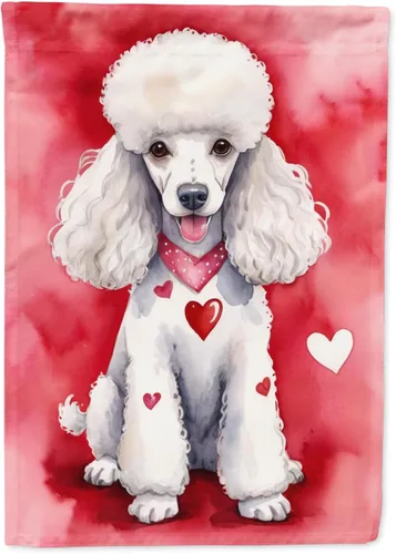 Vista 91 de Caroline's Treasures DAC5252GF Affenpinscher - Bandera de jardín con texto en inglés "My Valentine", bandera decorativa para patio exterior, patio