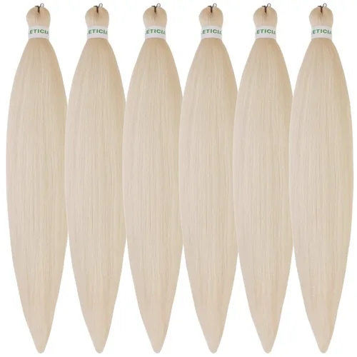 Vista 22 de Cabello trenzado para niños preestirado de 16 pulgadas, color negro para niños, trenzas sin nudos