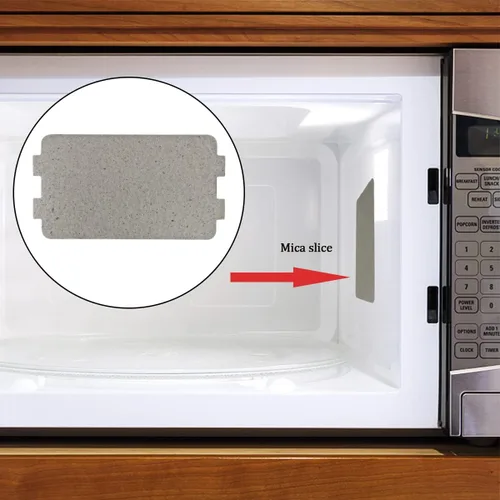 Vista 6 de 5 piezas de horno de microondas, cubierta universal para guía de ondas, hoja de mica, horno de microondas, pieza de reparación para cocina, hogar