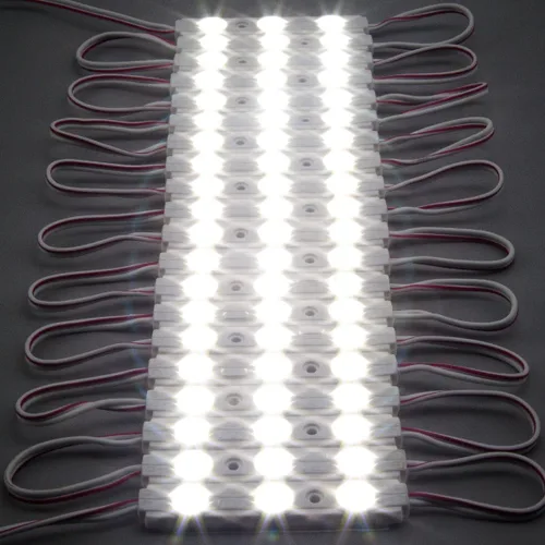 Vista 5 de Q QINGCHEN 200pcs luz diurna blanca 6500K inyección 0.72W 12 voltios DC LED módulo para signos con fuente de alimentación 200W