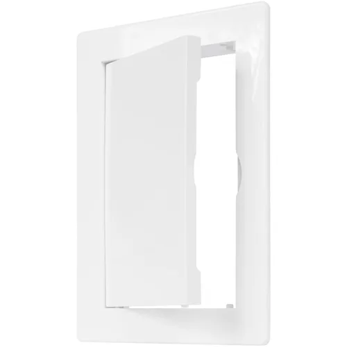 Vista 12 de Panel de acceso de plástico negro de 6" x 6". Panel de puerta de conducto de servicio. Panel de acceso de pared para fontanería, electricidad