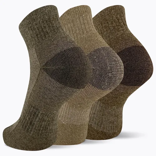 Vista 2 de Merrell Paquete de 3 calcetines de senderismo para mujer (pestaña de corte bajo/cuarto/tripulación)