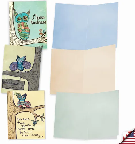 Vista 4 de The Best Card Company - 10 tarjetas en caja para niños (10.1 x 13 cm), lindas tarjetas en blanco para toda ocasión, MPOCB-KIDS.