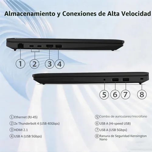 Vista 6 de Lenovo ThinkPad L16 Business AI PC Laptop (16" FHD+ pantalla táctil, Intel Ultra 5 225U (> Ultra 7 155U), 16 GB DDR5, 512 GB SSD), Premium E16, IPS