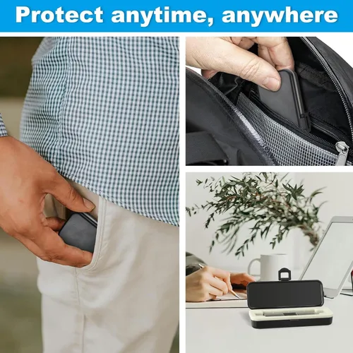 Vista 6 de iGuerburn Estuche rígido para monitor KardiaMobile 1L EKG Ajuste cómodo, protección contra golpes, uso directo, resistente a salpicaduras y polvo