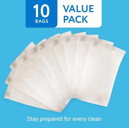 Vista 5 de Impresa Bolsas de filtro de vacío de malla fina para piscina - Bolsa de filtro de arena y limo - Paquete de 10
