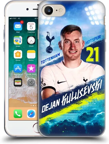 Vista 21 de Head Case Designs Officially Licensed Tottenham Hotspur F.C. Cristian Romero 2023/24 First Team Gel Case [Military Grade] Compatible with Apple