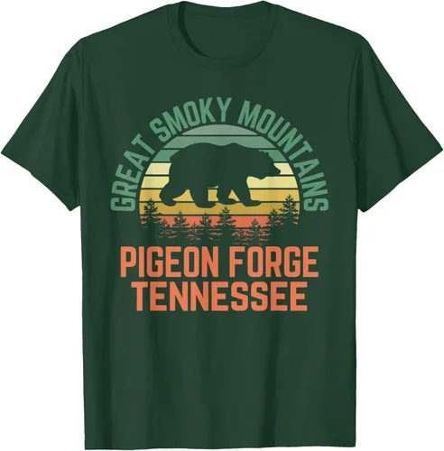 Vista 53 de Camiseta Pigeon Forge Great Smoky Mountains National Park Tennessee, Negro, S