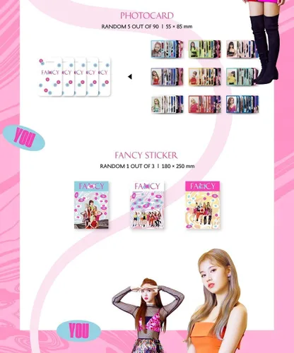 Vista 3 de TWICE FANCY YOU THE 7th Mini Album A + B + C - Ver. Incl. 3 FOTOBOOK+3 LENTICULARES DE LUJO+3 FOTOCARDAS+3 ADHESIVAS DE LUJO+2 TARJETAS DE REGALO DE