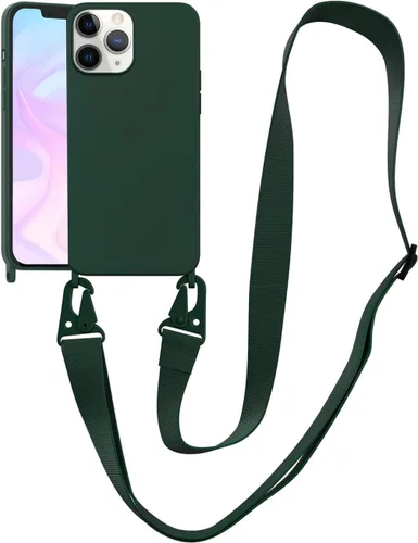 Vista 138 de Funda compatible con iPhone 8 Plus, iPhone 7 Plus/6 Plus/6S Plus con cordón, funda cruzada para iPhone con correa ajustable de silicona para iPhone