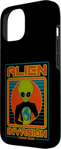 Vista 11 de Funda para iPhone 13 Pro Max Alien Invasion 1984 Tech Noir Distopía