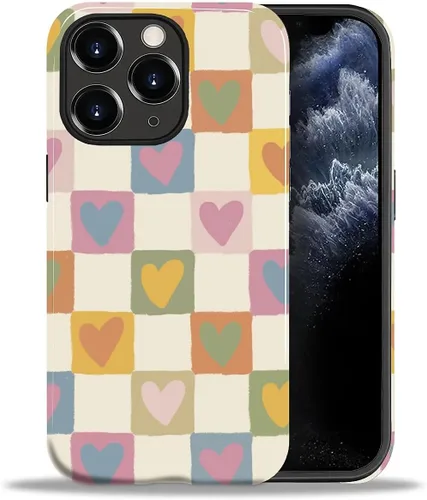 Vista 29 de ZHEGAILIAN Funda para iPhone 11, carcasa dura a prueba de golpes + silicona suave 2 en 1 híbrida, parachoques a prueba de caídas - Vidrio manchado
