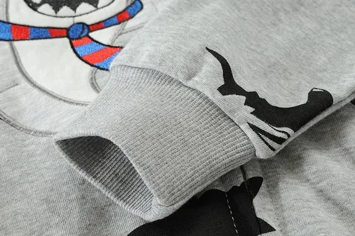 Vista 5 de Sudadera con capucha para niños pequeños, sudadera con capucha para bebé, con cremallera, abrigo de manga larga para invierno, camisas con capucha