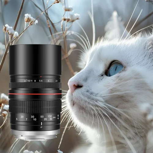 Vista 6 de JINTU 135mm f/2.8 Lente teleobjetivo de enfoque manual para cámaras SLR Canon EOS T7i T7s T7 T6s T6i T6 T5i T5 SL2 SL1 4000D 2000D 5D IV 90D 60D 70D
