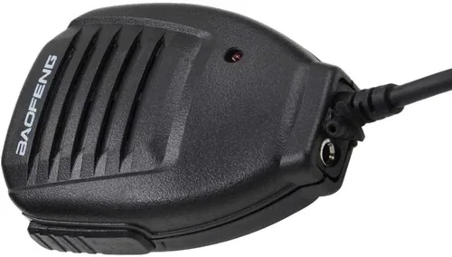 Vista 4 de Micrófono de altavoz impermeable para radio Baofeng impermeable de dos vías, micrófono remoto de hombro para Baofeng UV-9R UV-9R Plus BF-A58 BF-9700