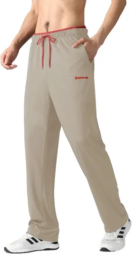 Vista 53 de Pantalones deportivos para hombre con bolsillos con cremallera, pantalones deportivos ligeros, pantalones de entrenamiento holgados atléticos