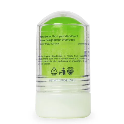 Vista 9 de Relumins Desodorante de cristal de aloe vera, sal mineral totalmente natural, no mancha, no irritante, sin aluminio, desodorante hidratante
