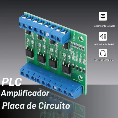 Vista 4 de Hilitand 4-Channel MOSFET PWM 3-20V a 3.7-27VDC 10A Módulo Controlador PLC Amplificador