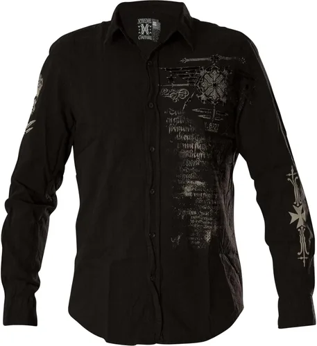 Vista 2 de Xtreme Couture by Affliction - Camisa con botones para hombre, color negro