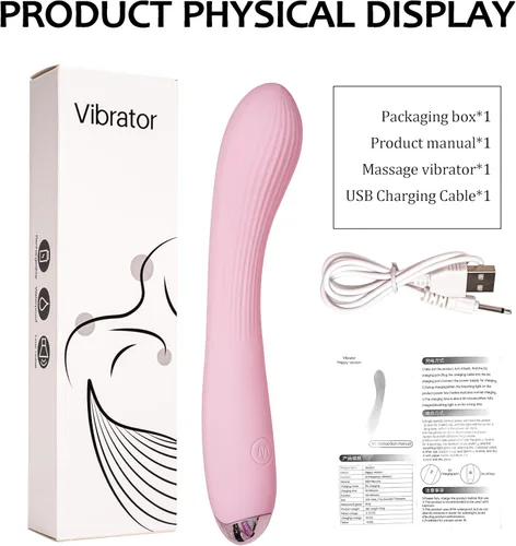 Vista 7 de Consolador vibrador suave de silicona completa para estimulación del clítoris y anal con 10 patrones de vibración, juguetes sexuales para adultos
