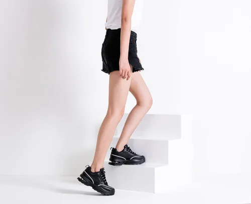 Vista 6 de Vepose 8019 - Tenis de moda para mujer, con amortiguación de aire, con cordones, para correr, de espuma viscoelástica, para caminar