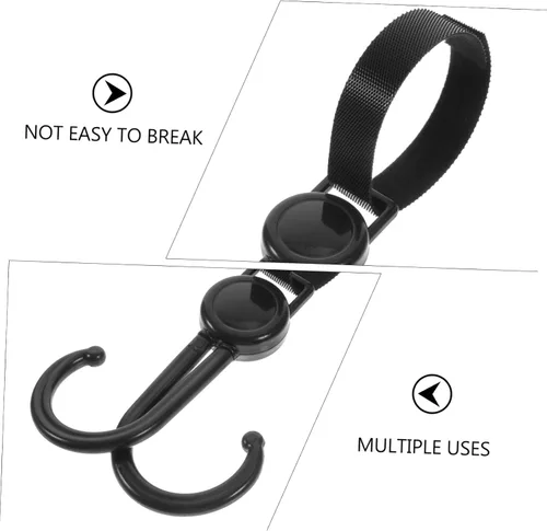Vista 3 de Zerodeko Accesorios para cochecito de vagón, ganchos para carrito de compras, gancho reutilizable para bolsa de cochecito