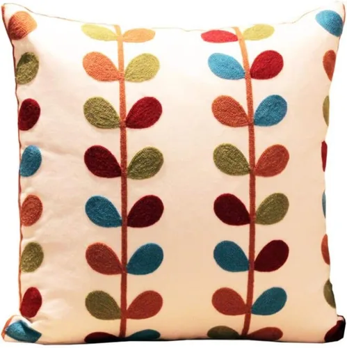 Vista 9 de Judy Dre am Funda de cojín 100% algodón para interiores y exteriores, cuadrada, bohemia, bordada, para sofá, cama, sala de estar, funda de almohada