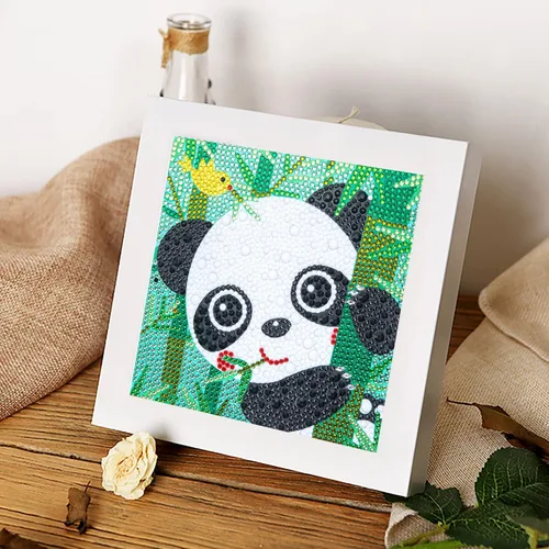 Vista 4 de CHWGLFGG Paquete de 6 kits de pintura de diamantes 5D para niños principiantes, kits de arte de diamantes lindos de taladro completo, arte de gemas