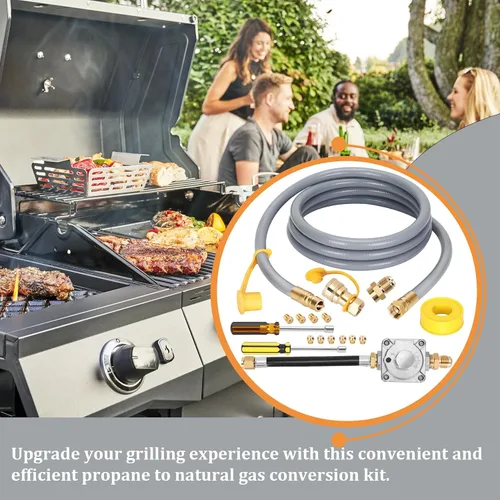 Vista 13 de Kit de conversión de propano a gas natural para parrilla Weber Genesis
