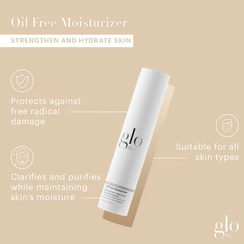 Vista 2 de Glo Skin Beauty Hidratante sin aceite: crema facial hidratante ligera alimentada por ácido hialurónico y extracto de algas para una tez equilibrada