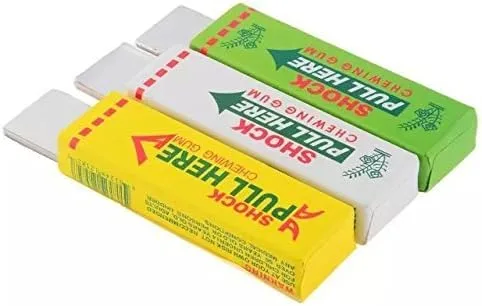 Vista 4 de ¿Fórmula? Chicle de choque eléctrico, broma práctica, broma divertida, juguete de broma (juego de 3 piezas)