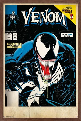 Vista 9 de Trends International Marvel Comics Venom - Póster de pared con cubierta protectora letal #1, 14.725 x 22.375 pulgadas, versión enmarcada de madera