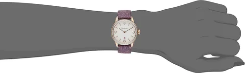Vista 3 de Bulova 98R196 Reloj analógico de cuarzo morado para mujer