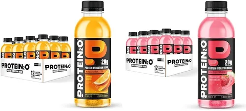Vista 10 de Protein2o - Bebida proteínica con electrolitos, 12 botellas de 17 onzas fluidas cada una (peso neto), total de 203 onzas fluidas