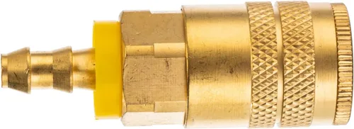Vista 5 de Acoplamiento de Aire Industrial, Púa de Manguera de 1/4", Acoplador de Aire de Conexión Rápida de Flujo Básico de 1/4", Presión de Entrada Máxima